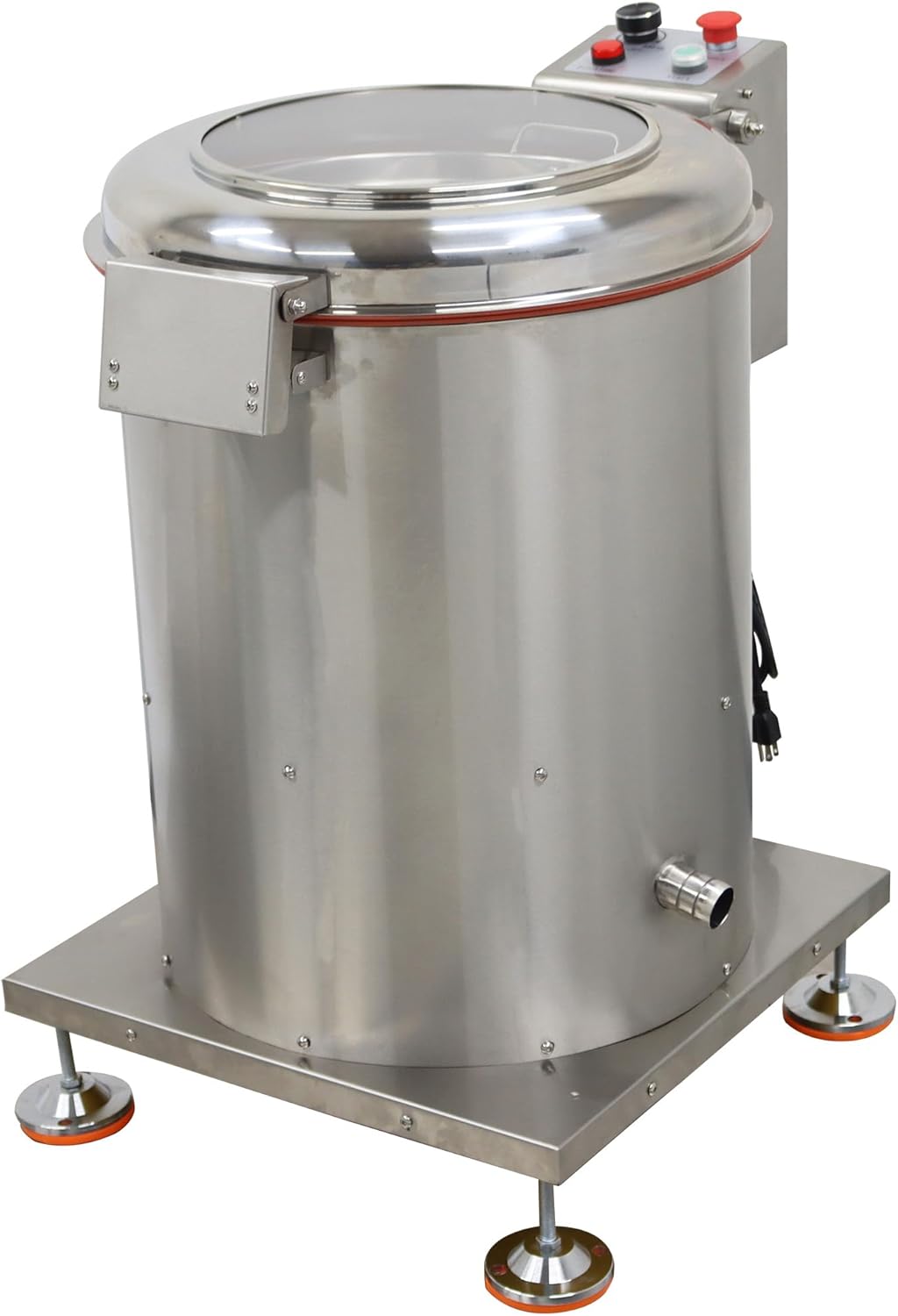 Commercial Food Dehydrator 20L Fully Automatic Spin Vegetable Drainer Dehydrator Stainless Steel Rotary Dryer for Vegetables Meat Dehydration