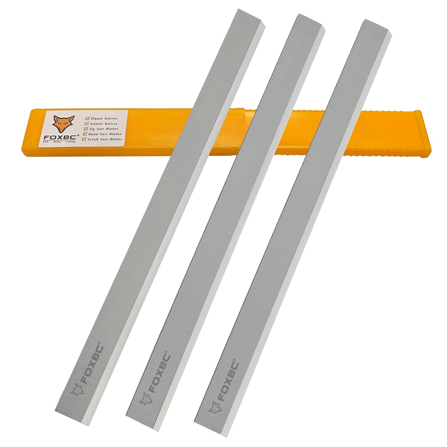 FOXBC 15 Inch Planer Blades for Delta DC-380 22-677, Grizzly G1021 G0453, Jet WP-15CS JWP-15B 708529G, Powermatic and Most 15 Inch Planer - Set of 3