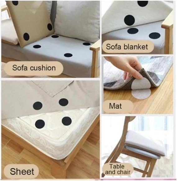 Orret Home 10'lu Halı Kilim Koltuk Örtüsü Sabitleyici Kaydırmaz Cırt Yıkanabilir Kendinden Yapışkanlı Ped Halı Kaydırmaz (20)