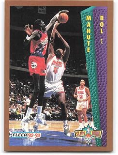 Basketball NBA 1992-93 Fleer #285 Manute Bol #285 SD NM 76ers