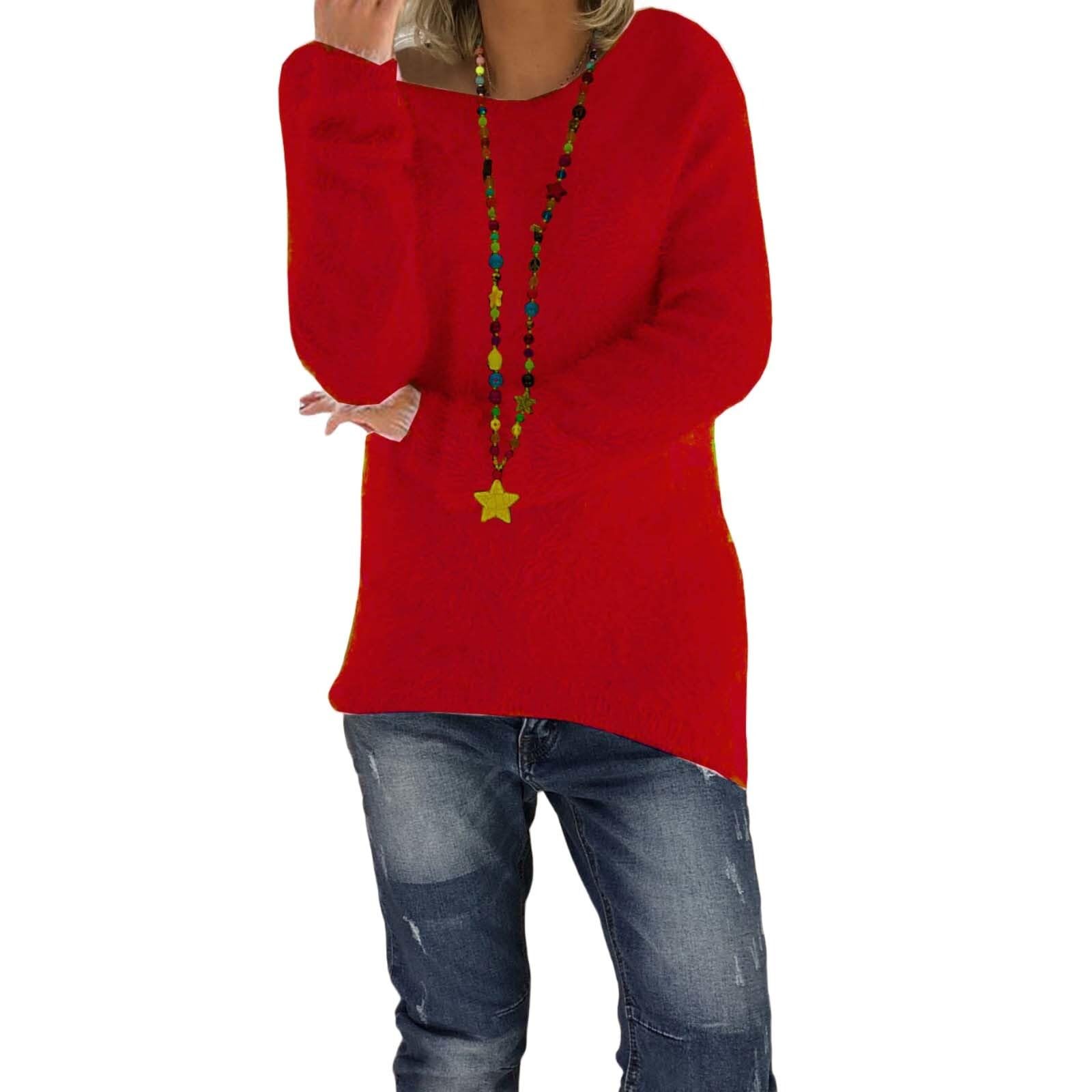 Fall Fluffy Fuzzy Pullover Sweaters for Womens Casual Long Sleeve Crewneck Fleece Lightweight Sweater