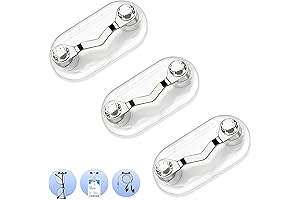 Magnetic Glasses Holder for Eyeglass, Sunglass, ID Badge - 3 Pack