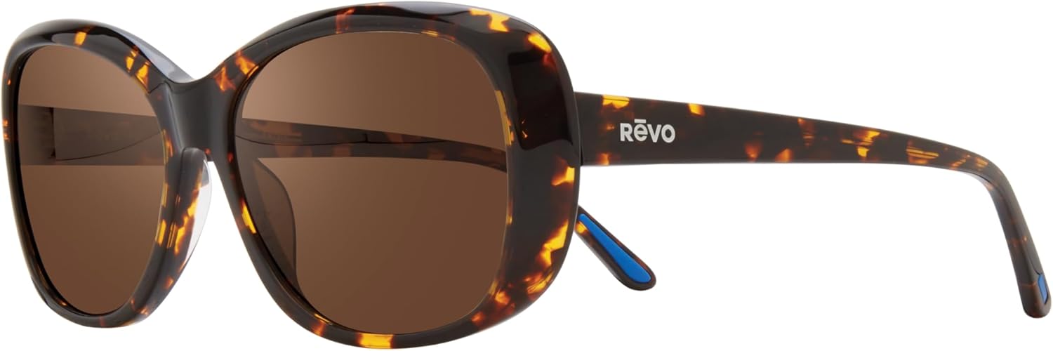Revo Sunglasses Cobra: Polarized Crystal Glass Lens with Stainless Steel Round Frame