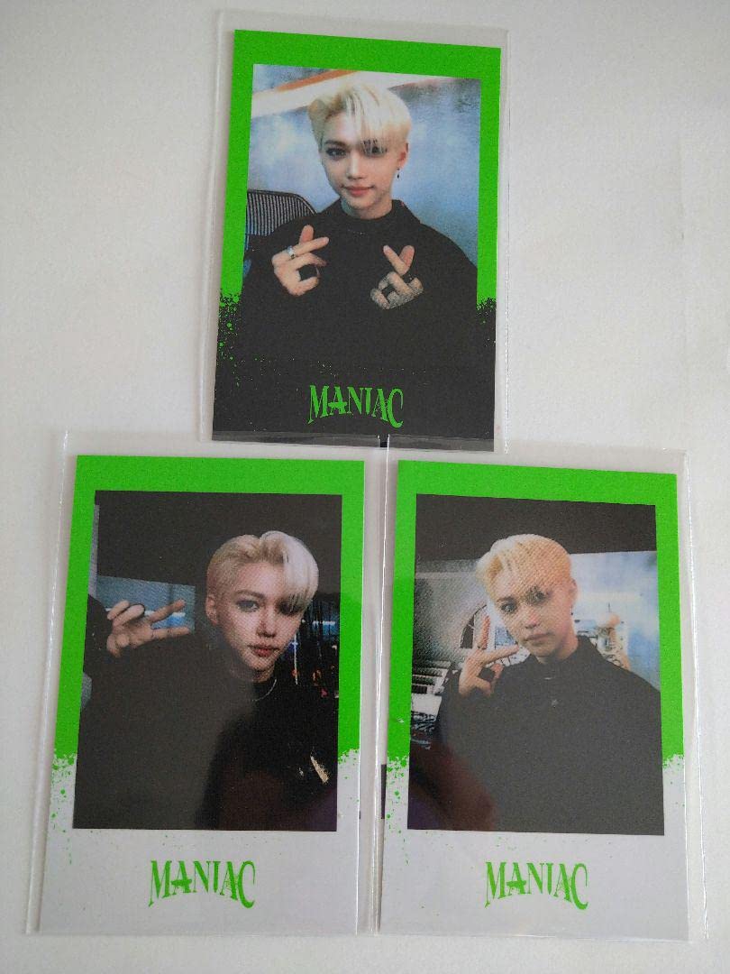 Amazon.co.jp: StrayKids マニアック フィリックス ポラロイド 3枚  