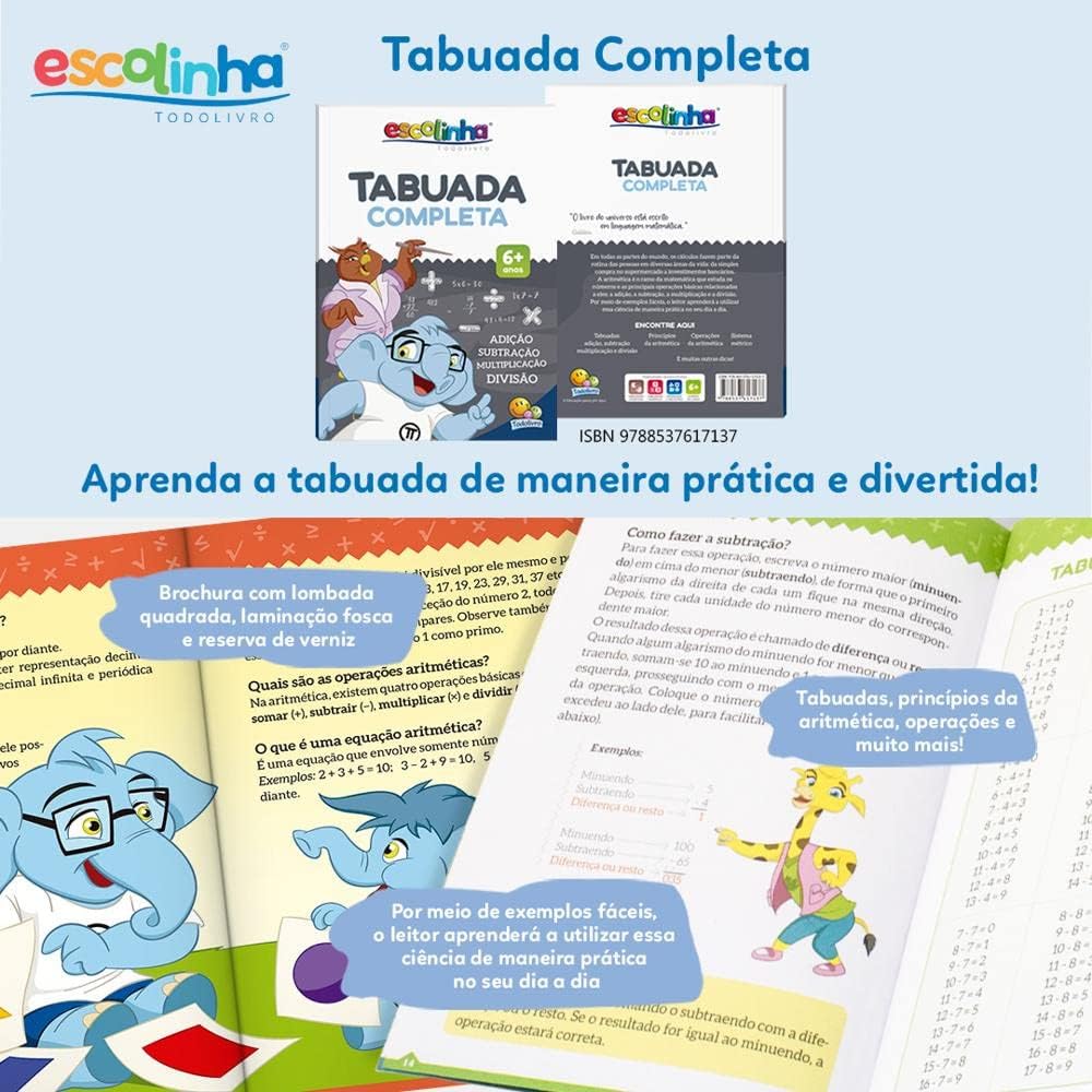 Escolinha Tabuada Completa: K12