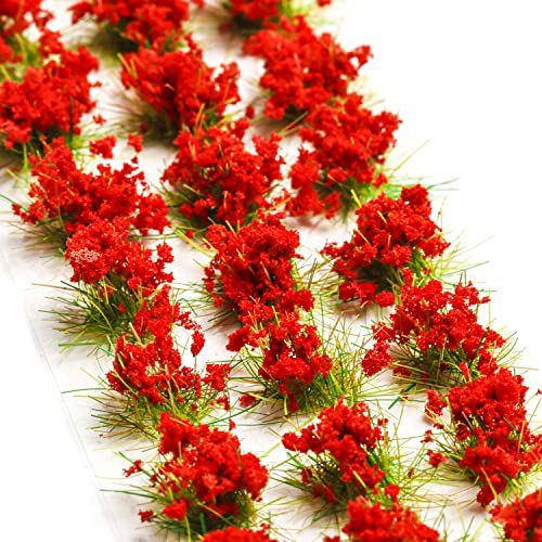 90 Pcs Diy Miniature Colorful Flower Cluster Flower Vegetation Groups Static Grass Tufts For Train Landscape Railroad Scenery Sand Military Layout Model Miniature Bases And Dioramas #TOP2