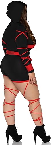 Miniatura 8 de Leg Avenue - Conjunto sensual de ninja dragón para mujeres con enterizo y máscara disfraz para Halloween