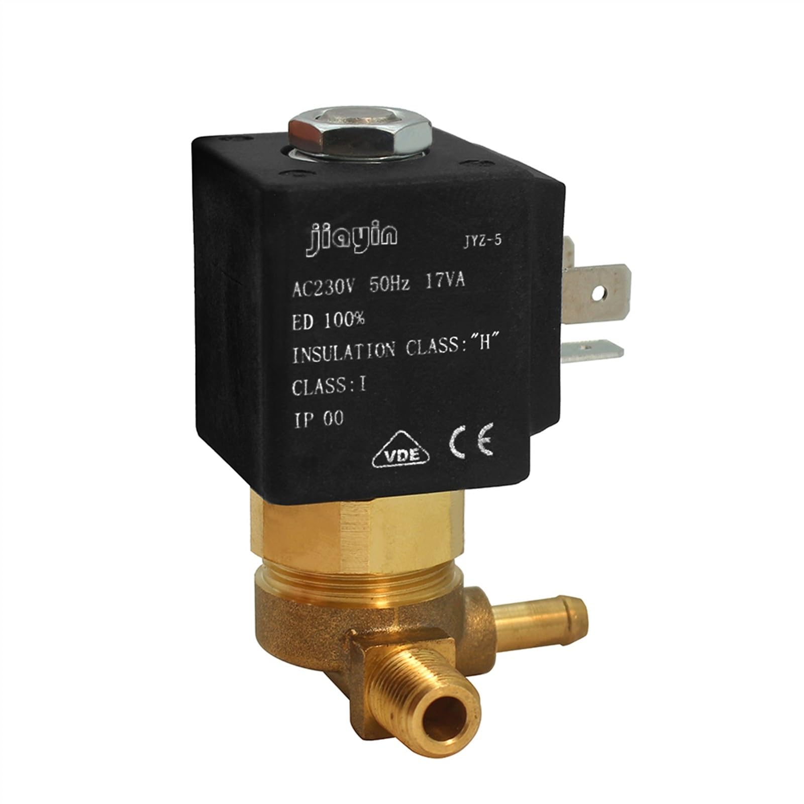Tbbqswpvk One Color Jyz-5 2/2 Way Ac 230V 50Hz G1/8" Normally Closed Electromagnetic Solenoid Valve For Water Gas Stream