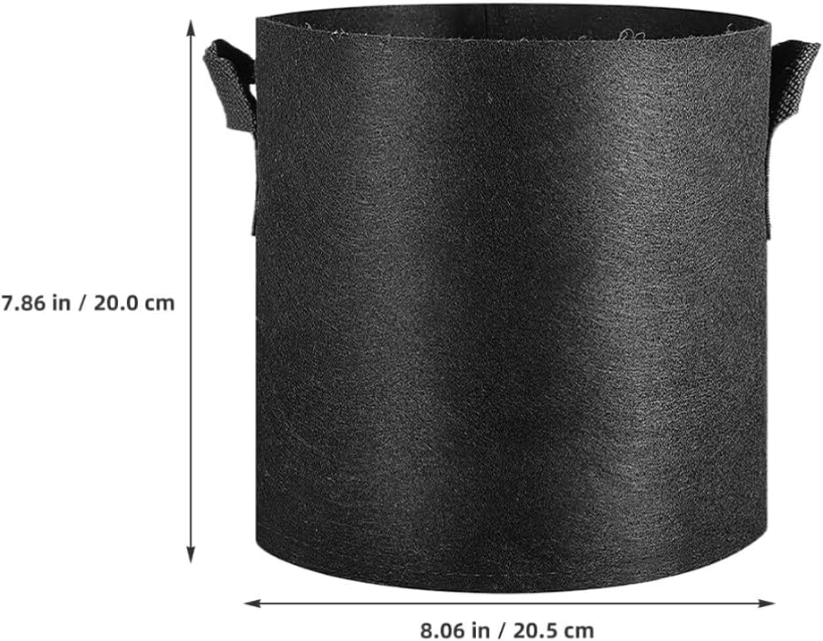 VANZACK 8pcs Non-Woven Planting Bags Garden Grow Bags for Use Breathable Nursery Pots for Vegetables Flowers and Herbs