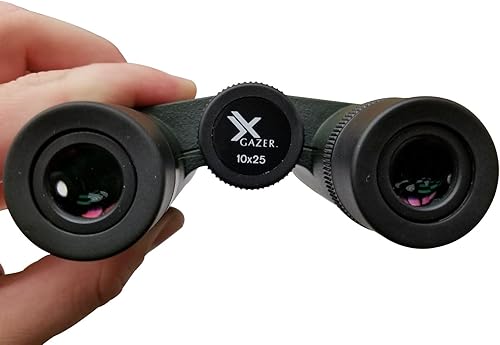 Miniatura 4 de xgazer Optics punto profesional 10 x 25 Prismáticos compactos Lupa Vista para la observación de aves, caza y pesca, al aire última intervensión