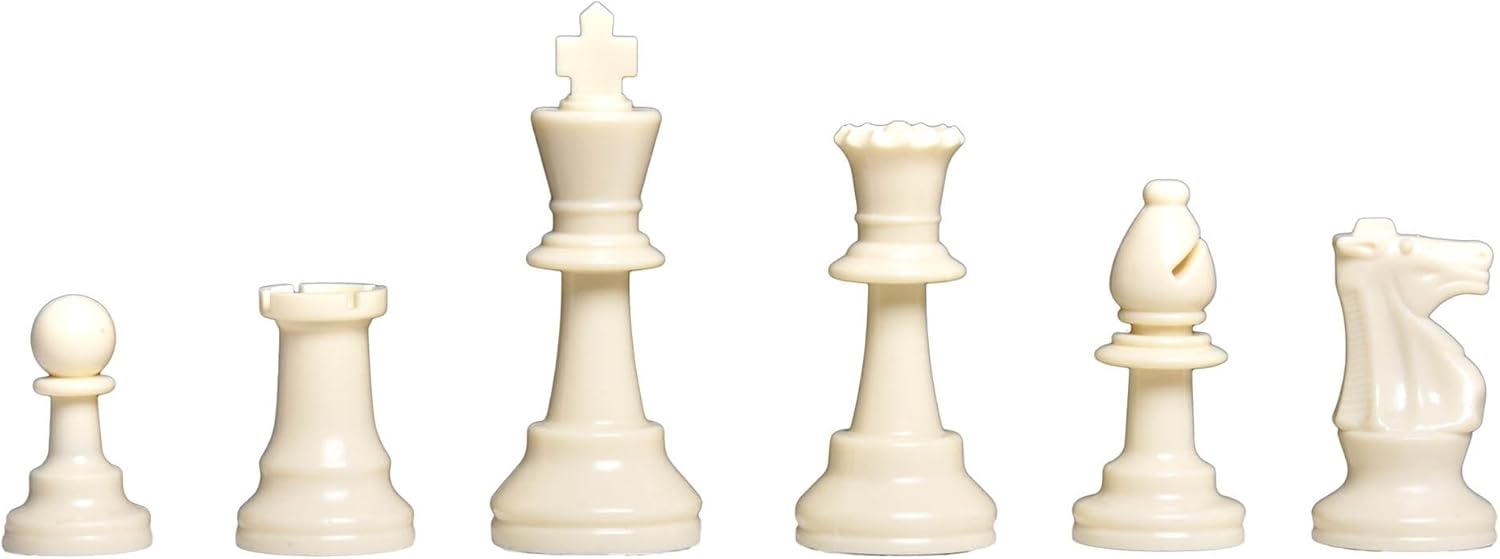 The House of Staunton Four Player Chess Set Combination - Single Weighted Regulation Colored Chess Pieces, Four Player Vinyl Chess Board