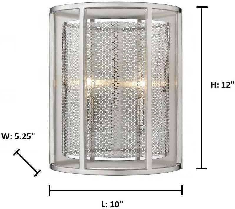 EGLO Wall Light w/Brushed Nickel Finish, 12.00x10.00x5.25 (202815A)