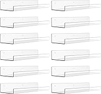 Vista 26 de upsimples Estantes acrílicos para decoración de pared, estante de exhibición de 15 pulgadas, organizador de perfumes para baño, dormitorio, sala