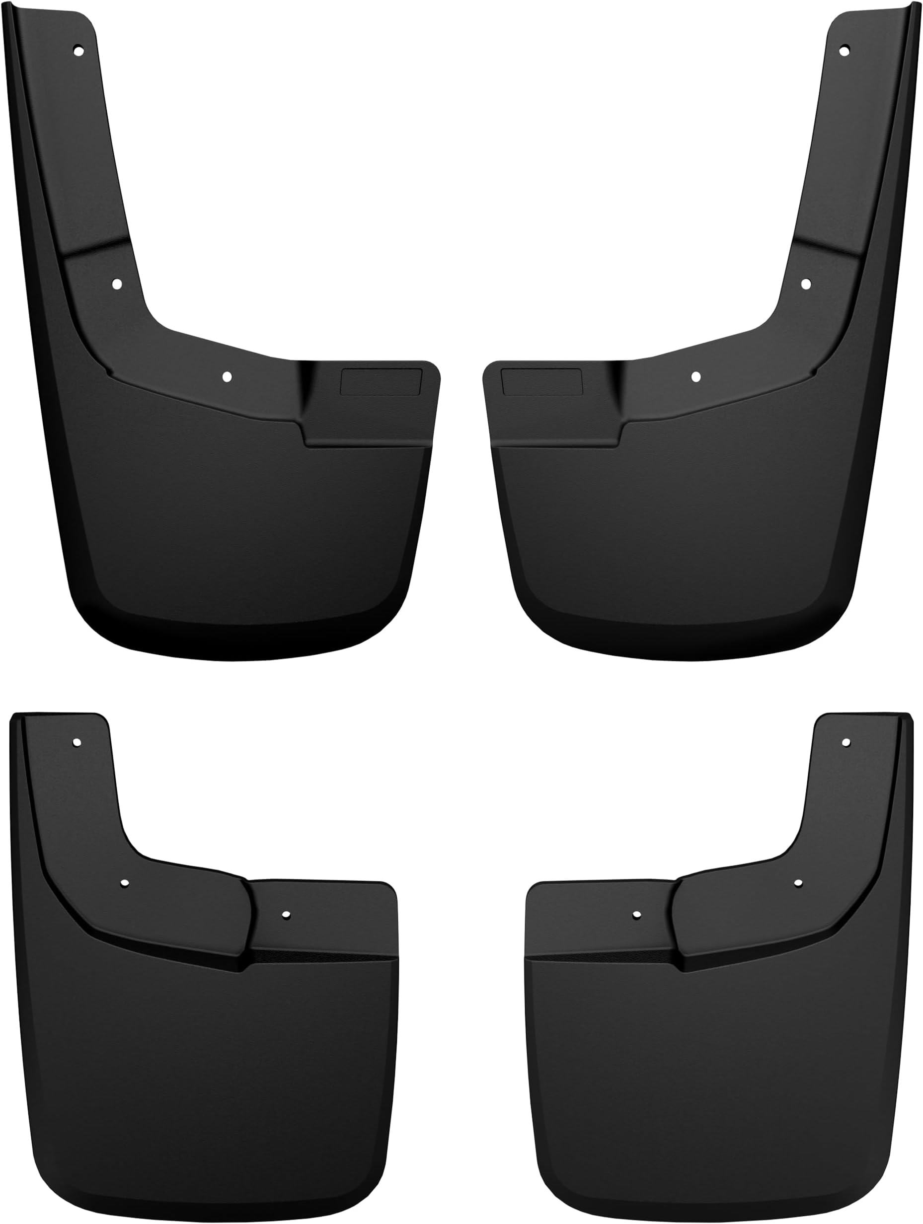 Custom Mud Guards | Fits 2024 Ford Ranger XLT | Front & Rear, 4-pc Black - 58546