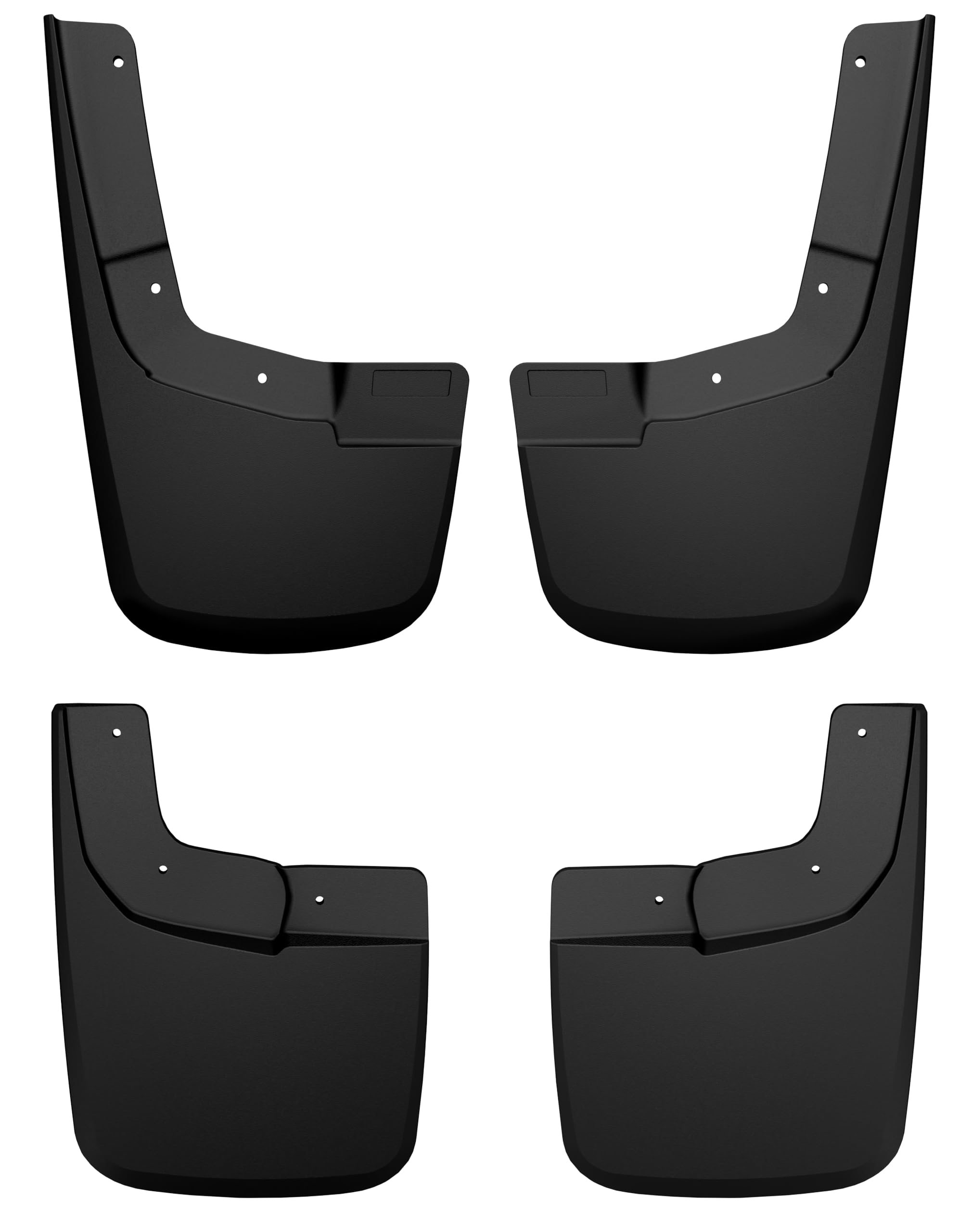 Husky LinersCustom Mud Guards | Fits 2024 Ford Ranger XLT | Front & Rear, 4-pc Black - 58546