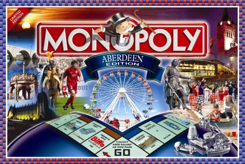 Winning Moves Aberdeen Edition Monopoly - For 2 to 8 Players Aged 8+