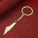 Stainless Steel Palestine in Arabic Map With Flag Keychain Jewelry (Gold)