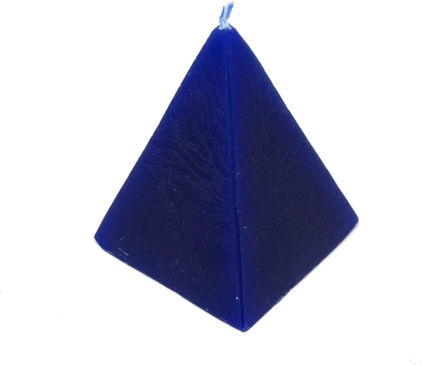 Vrinda White 3 Inch Pyramid Ritual Candle - Love, Strengthen Bonds - Handmade Wax Unscented Candles with Healing Energy - Spiritual Purity Protection