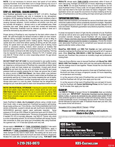 KBS Coatings 4201 Gloss Black RustSeal - 8 fl. oz. KBS Coatings 4201 Gloss Black RustSeal - 8 fl. oz.