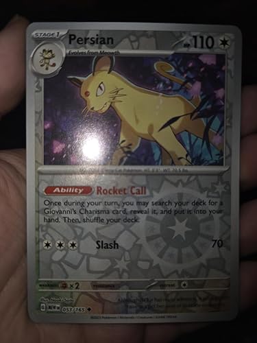 Pokemon - Persian 053/165 - Pokemon 151 - Reverse Foil