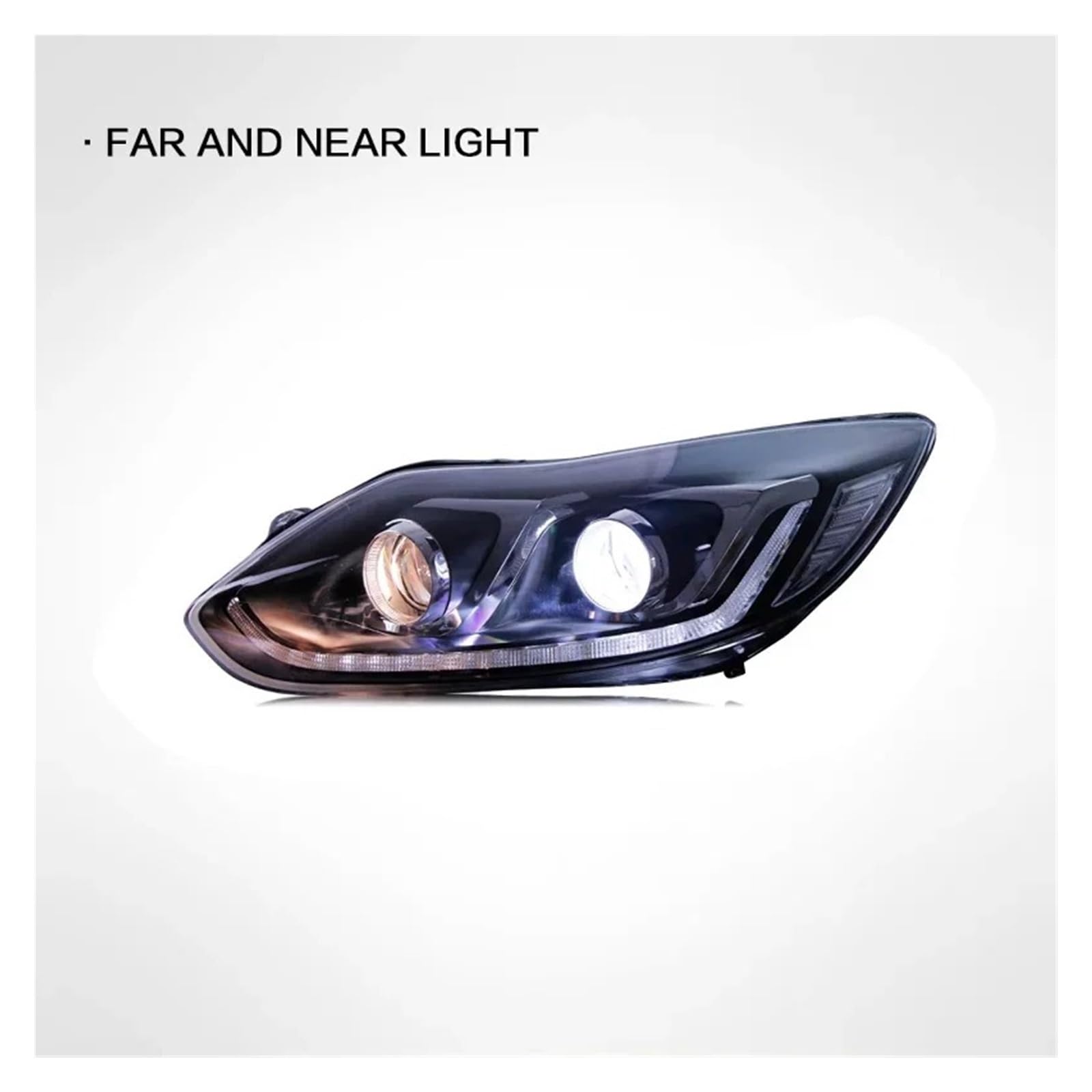 Conjuntos de Faros Delanteros para Focus 2012 2013 2014, Conjuntos de Luces LED para automóviles, Faros antiniebla, Luces diurnas (DRL), Luces de Freno e Intermitentes.