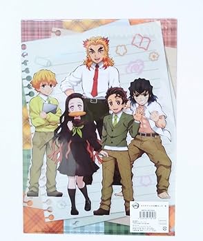 Amazon.co.jp: 鬼滅 キメツ学園 クリアファイル 煉獄杏寿郎 宇髄