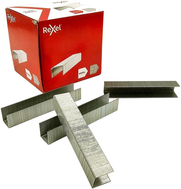 Rexel No.66/14 mm Heavy Duty Staples, for Stapling up to 100 Sheets, Use with The Rexel Giant and Goliath Staplers, Box of 5000, 6075