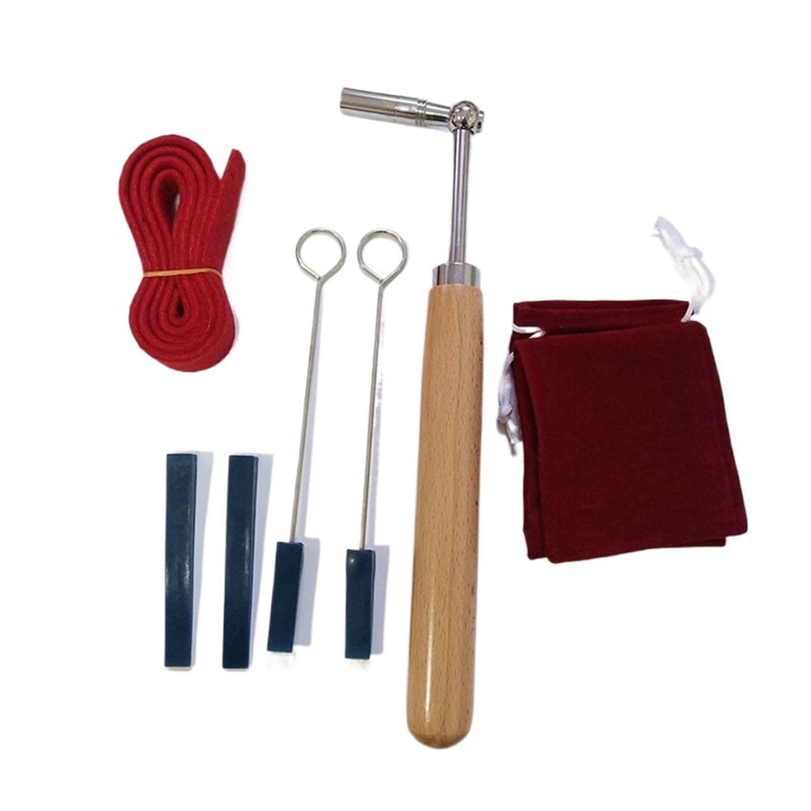 Chiave per Accordatura del Pianoforte Kit di accordatura for pianoforte Accordatore for con martello e kit silenzio for tutti i pianoforti verticali a coda(Color1)