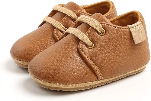 Miniatura 3 de LAFEGEN Mocasines clásicos de piel sintética para bebés, niños y niñas, suela suave, zapatos de vestir Oxford, zapatos de vestir planos para