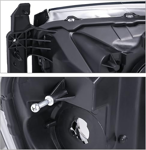 Miniatura 7 de M-AUTO Conjunto de faros delanteros compatible con Dodge Ram 1500 2500 3500 2006-2009, estilo de fábrica, lado del conductor y del pasajero, carcasa