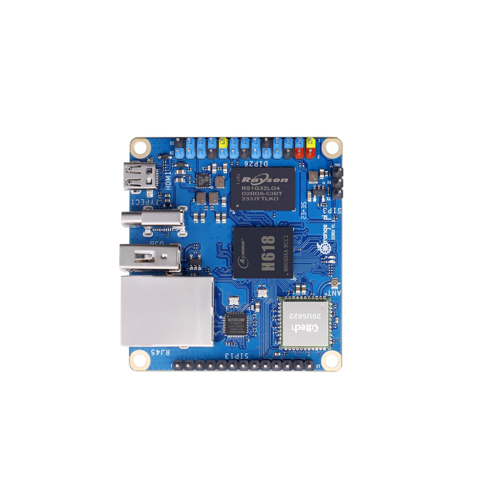 Orange Pi Zero 3 1G Allwinner H618 LPDDR4 Quad Core 64 Bit Single Board Computer, Support 4K Display WiFi Bluetooth