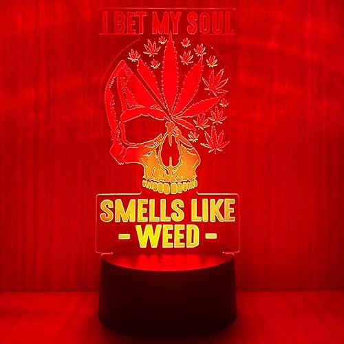 Miniatura 2 de 420 hojas 3D LED lámpara de mesa luz nocturna ilusión visual óptica decoración del hogar iluminación