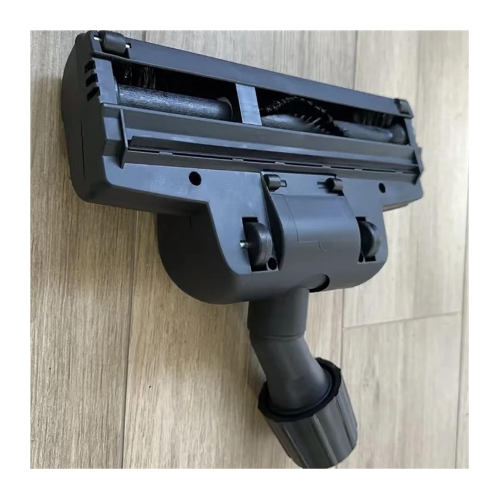 Genérico Cepillo Turbo Universal para Suelo, Junta giratoria 27-37mm | Con rodillos suaves y cerdas PP, pedal para limpiar alfombras y suelos duros