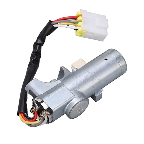 Miniatura 4 de Aramox Interruptor de arranque de vehículo de automóvil con cerradura de puerta automática de repuesto de 2 llaves para Navara D22 19972006