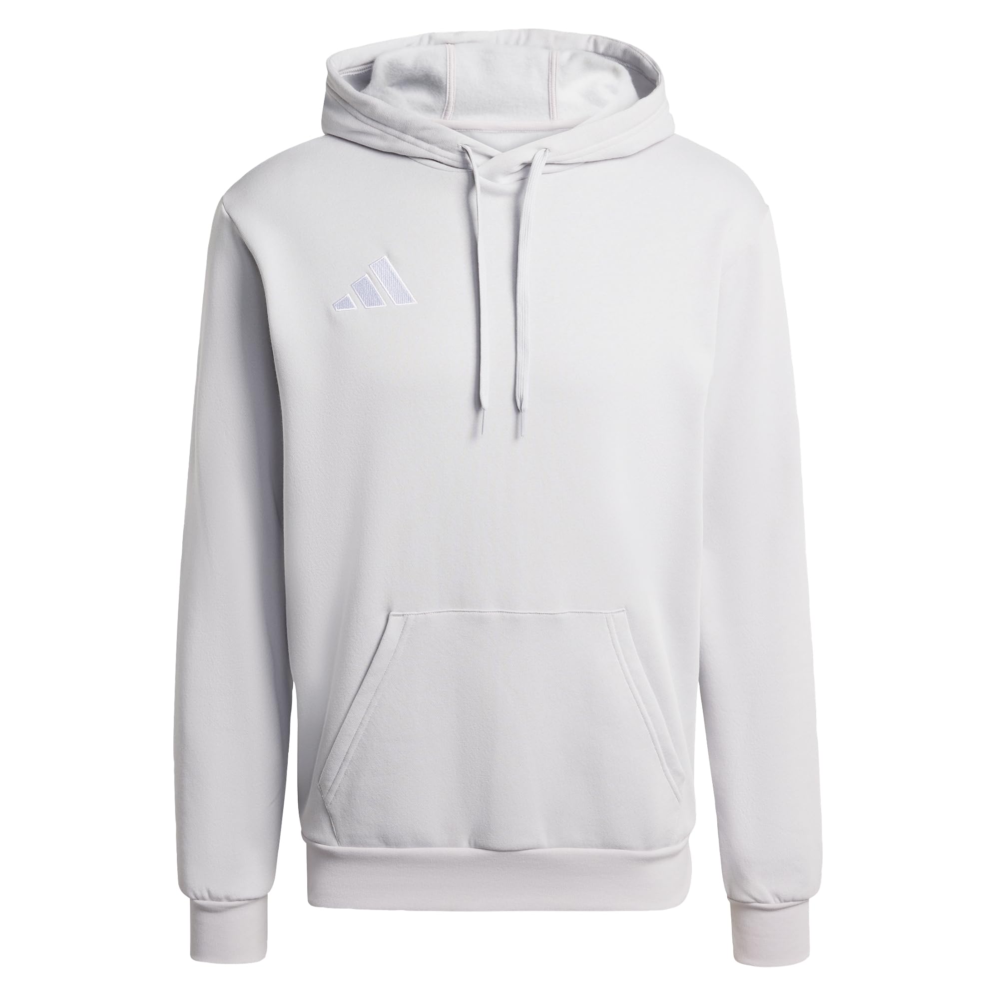 adidas Men's Entrada26 Hoodie Sweatshirt, team light grey/white, XL Extra Tall