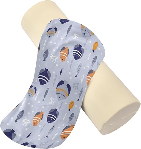 Miniatura 2 de Batfish - Almohada decorativa para el cuello, almohada redonda de espuma para dormir, almohada cilíndrica decorativa, soporte lumbar