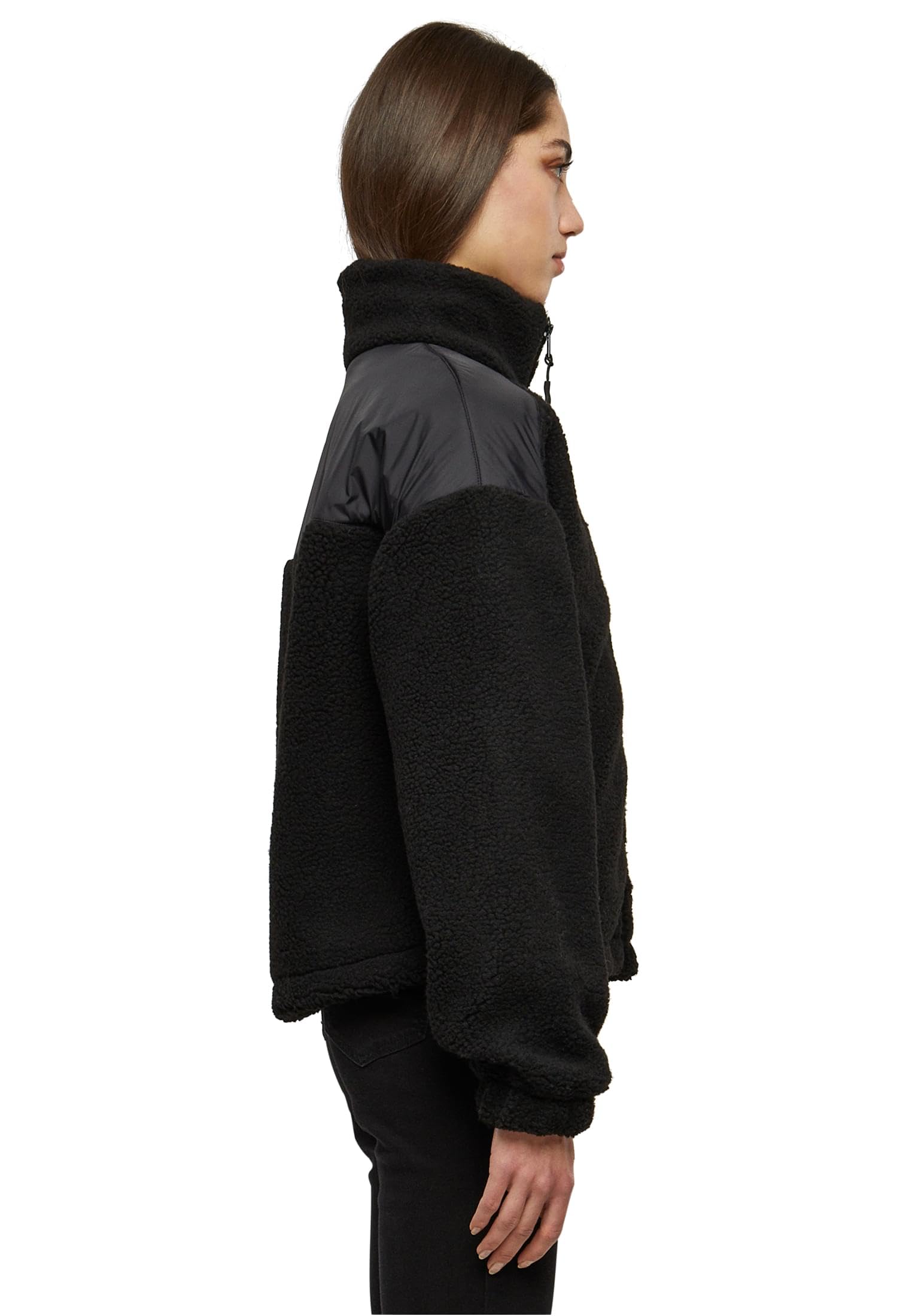 Urban Classics Damen Ladies Sherpa Mix Jacket