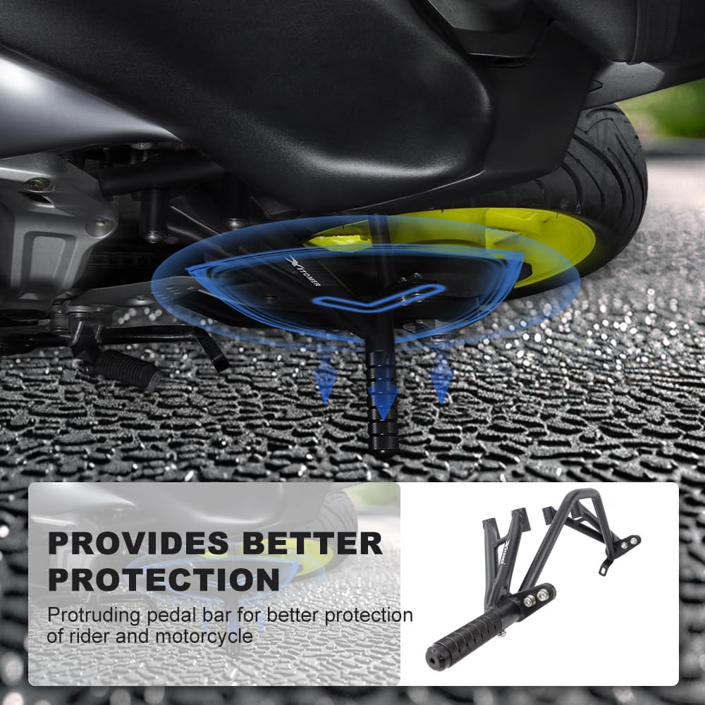 Xitomer Rear Footrests Subcage Compatible with GSX-R600 / GSX-R750 2011-2025, Passenger Peg Guard, Peg Support Stunt Step Plate