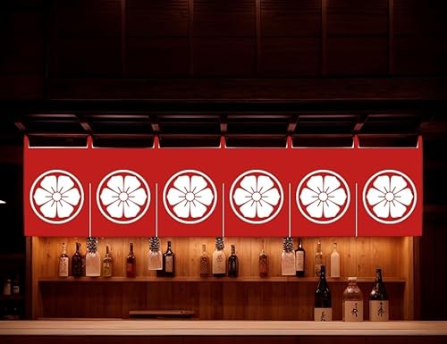 Miniatura 3 de UXOWOXU Noren - Cortina japonesa con imagen de cerezo en flor para decoración de bar de sushi japonés, 15.7 x 55.1 in