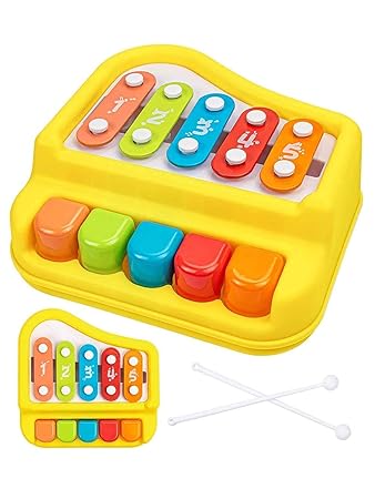 Tiny Toes Vocal Piano for Kids 18+ Age 1 Pcs Multicolor