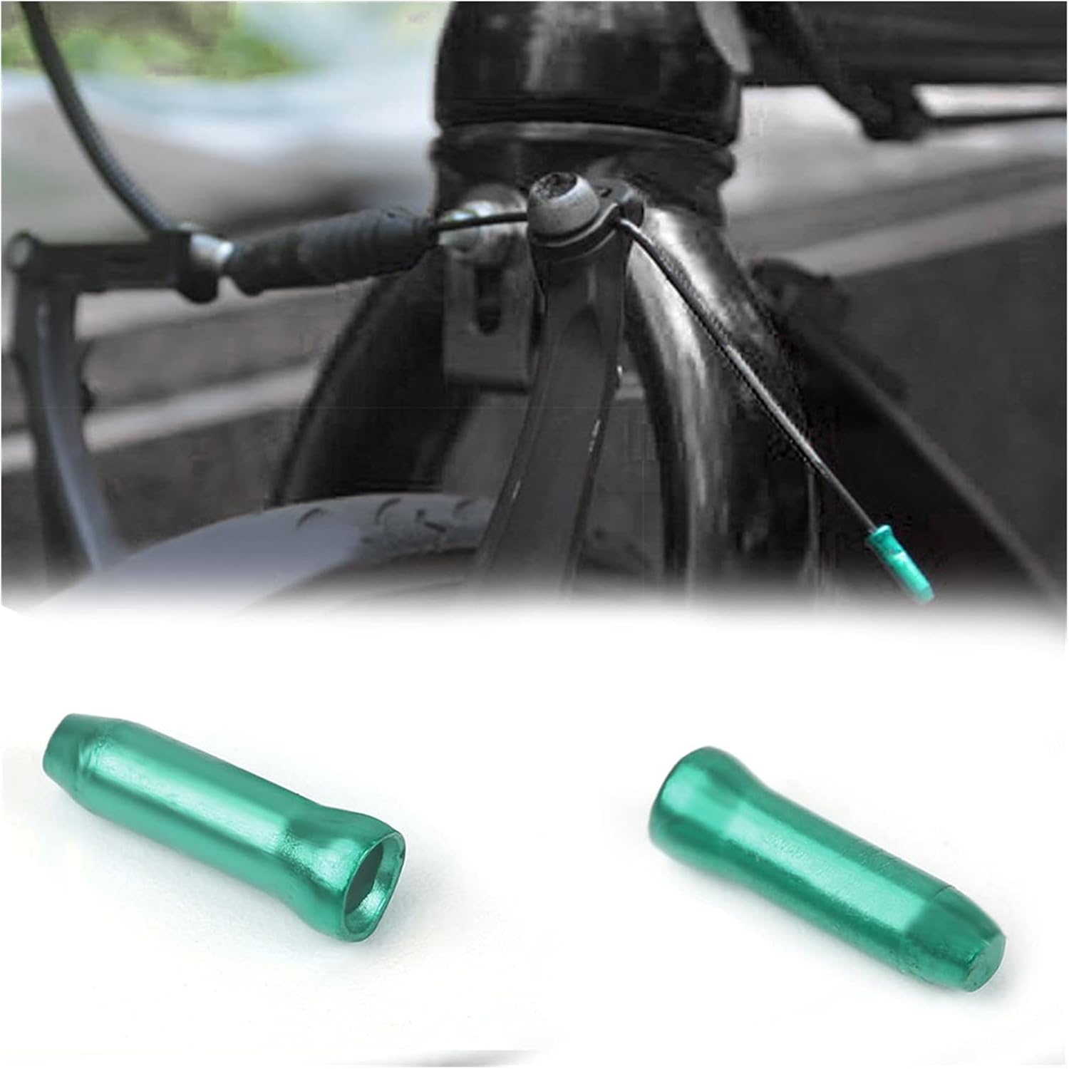 Bike Cable End Caps 50 Pcs/lot Bicycle Brake Shifter Aluminum Inner Tips Crimps Cycle Cycling Parts Derailleur Shift Cables(Wine Red)