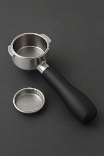 51-mm bodenloser Siebträger, kompatibel mit DeLonghi Dedica EC680/EC685/EC785/EC820/EC850/EC860, mit 3-Laschen-Design (5,5 mm Stärke) und doppeltem Siebeinsatz.