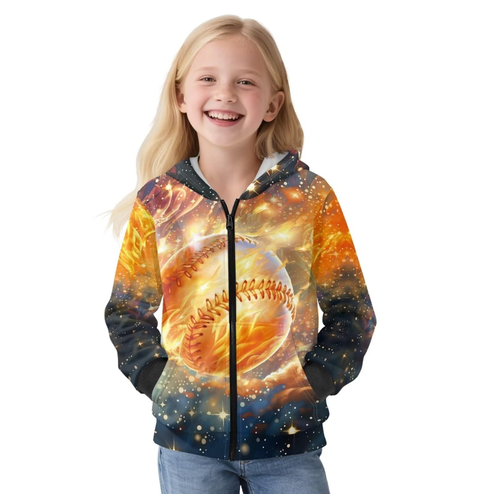 Bluzy z kapturem z zamkiem błyskawicznym dziecięca jesienna bluza kurtka z kieszeniami zimowa odzież sportowa top chłopcy dziewczęta przytulne ubrania z kapturem