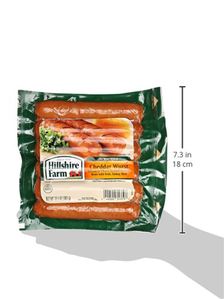 Hillshire Farm Cheddarwurst Smoked Sausage Links, 5 Count
