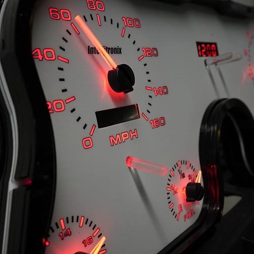 Vista 2 de Intellitronix 1967-1972 Chevy C10 Pickup Truck Panel de medidor analógico Dash Instrument Cluster Upgrade (morado) Púrpura,Azul,Verde,Rojo