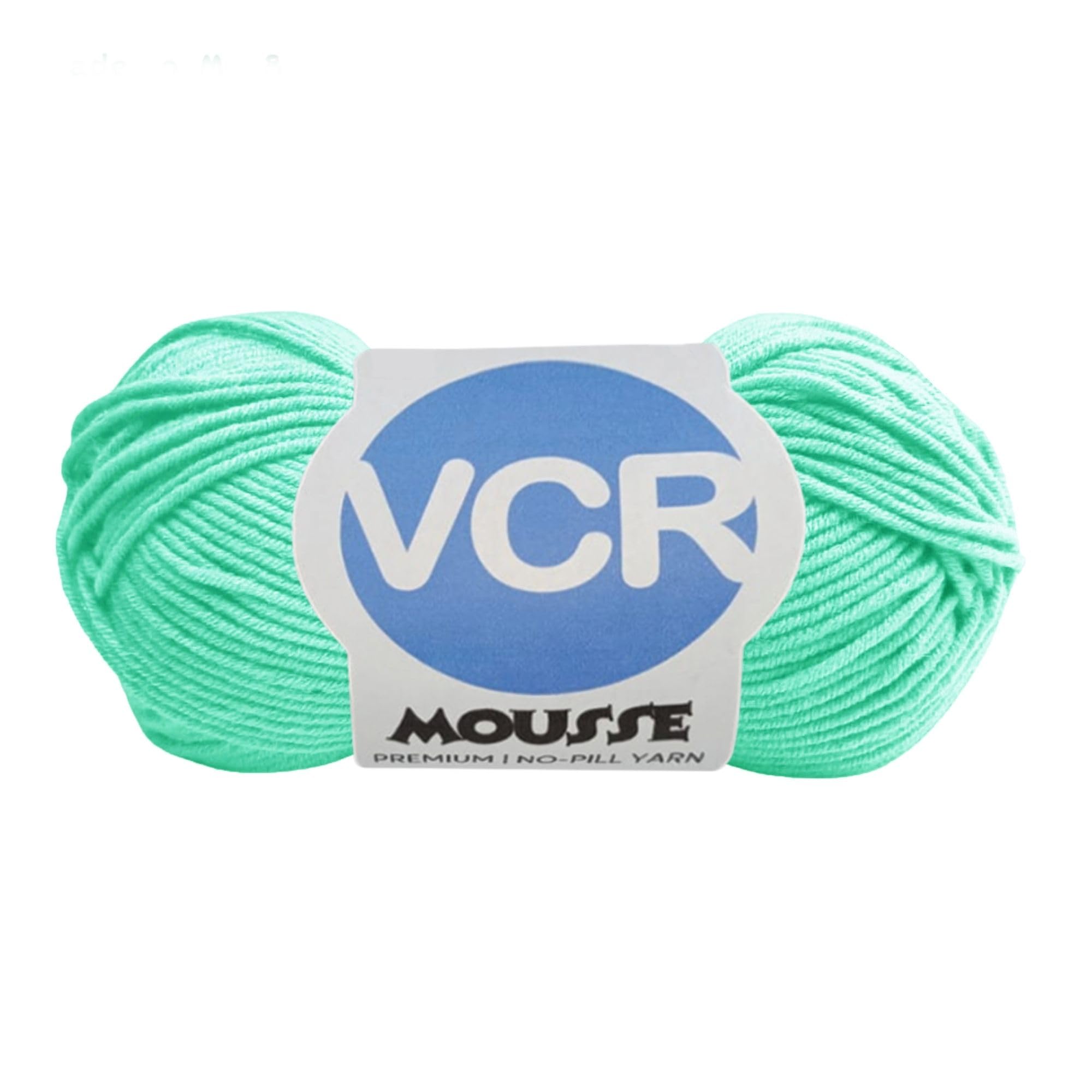 VCR 4 Ply Mint Green Yarn, 100 Grams Hank, 190 Meters Length, Acrylic Ball for Crochet and Knitting, Soft Crosia Threads, Pack of 1 Yarn, Suitable for DIY Crafts