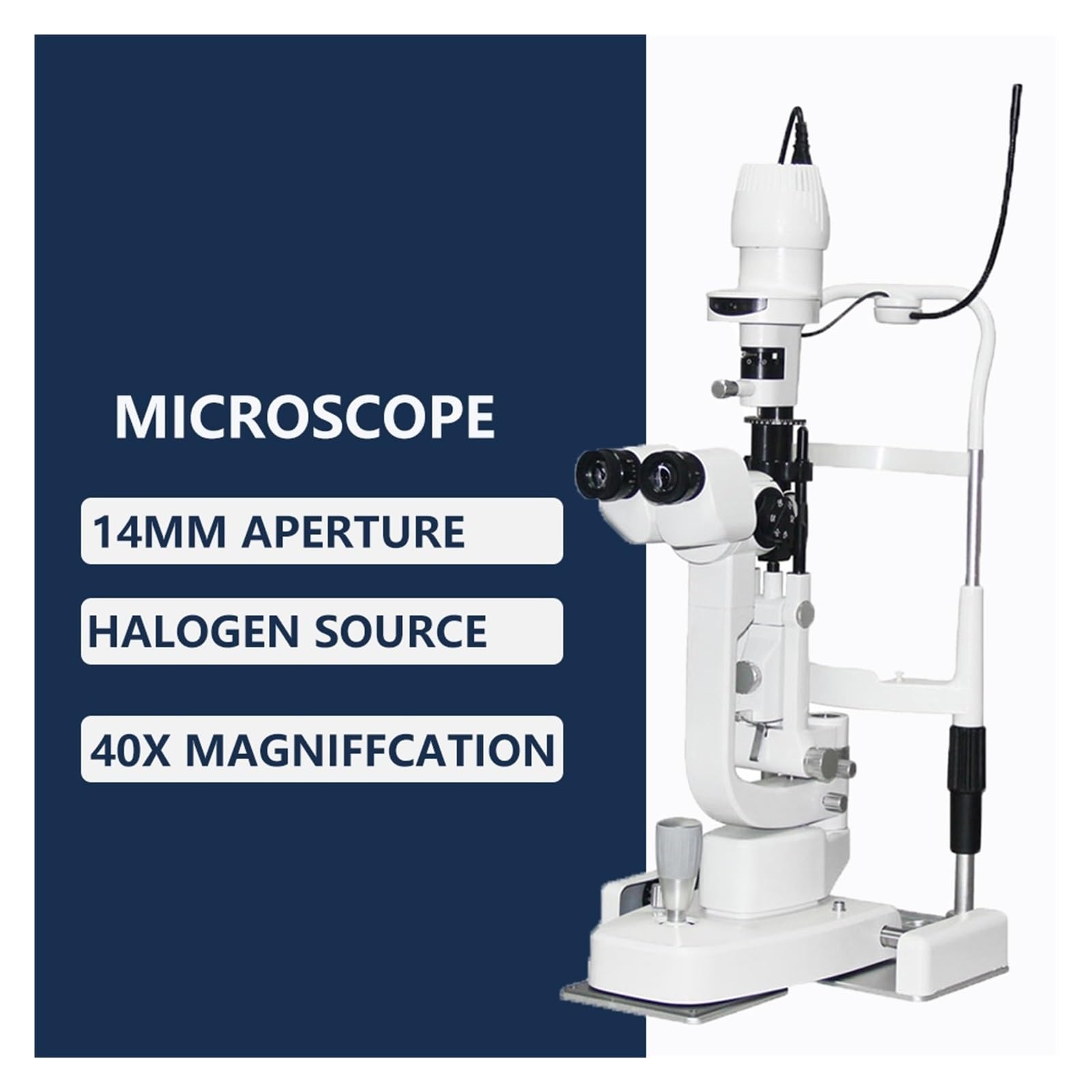 Microscopio, Alcance De La Optometría Lámpara Hendidura Digitaces Oftalmología con El Bioscopio Óptico Iluminación Llevada