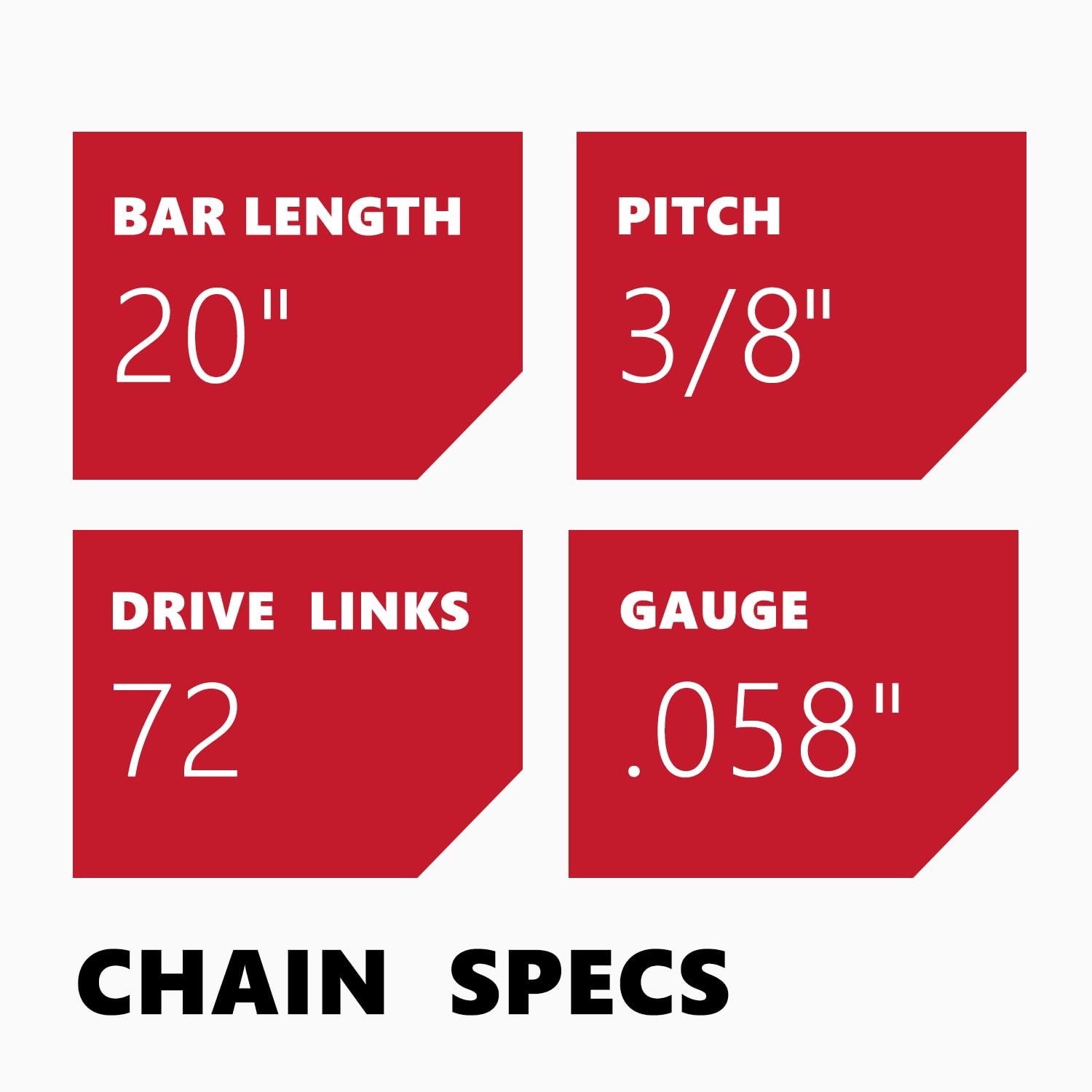 Amazon.com: KAKEI 20 Inch Chainsaw Chain 3/8