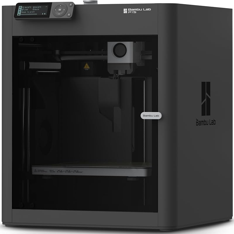 Impresora 3D Bambu Lab P1S, Impresora 3D FDM lista para usar | Ecosistema apto para principiantes con biblioteca de modelos MakerWorld, CoreXY adjunto, impresión de alta velocidad y precisión