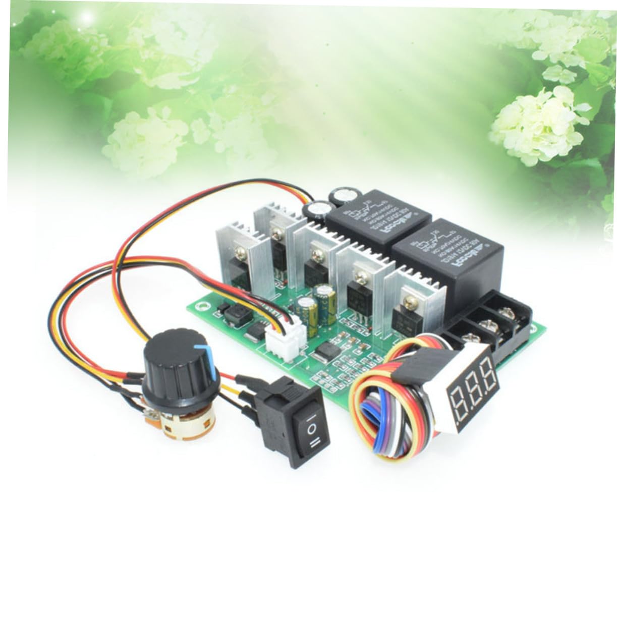 VILLCASE 40a Controlador De Motor Pwm Ajustable Para Regulador De Voltaje Motor Reversible